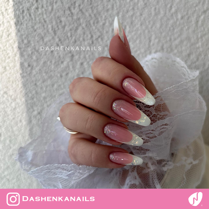 Shimmer White French Manicure